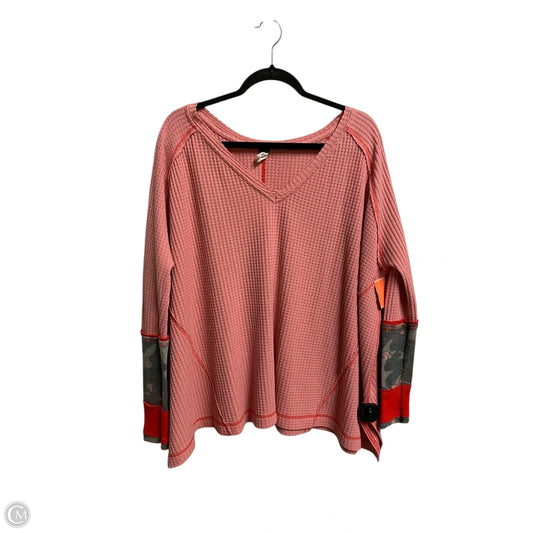 Top Long Sleeve By We The Free In Pink, Size: L