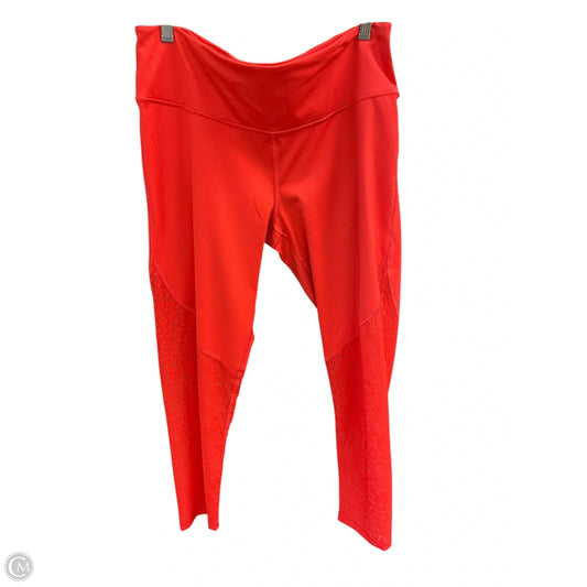 Athletic Leggings By Clothes Mentor In Red, Size: Xl