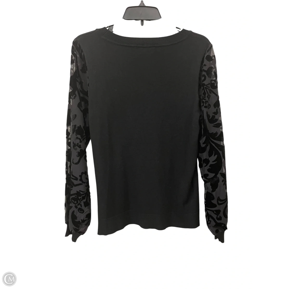 Top Long Sleeve By Inc In Black, Size: M