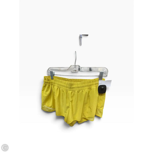 Athletic Shorts By Lululemon In Yellow, Size: 14