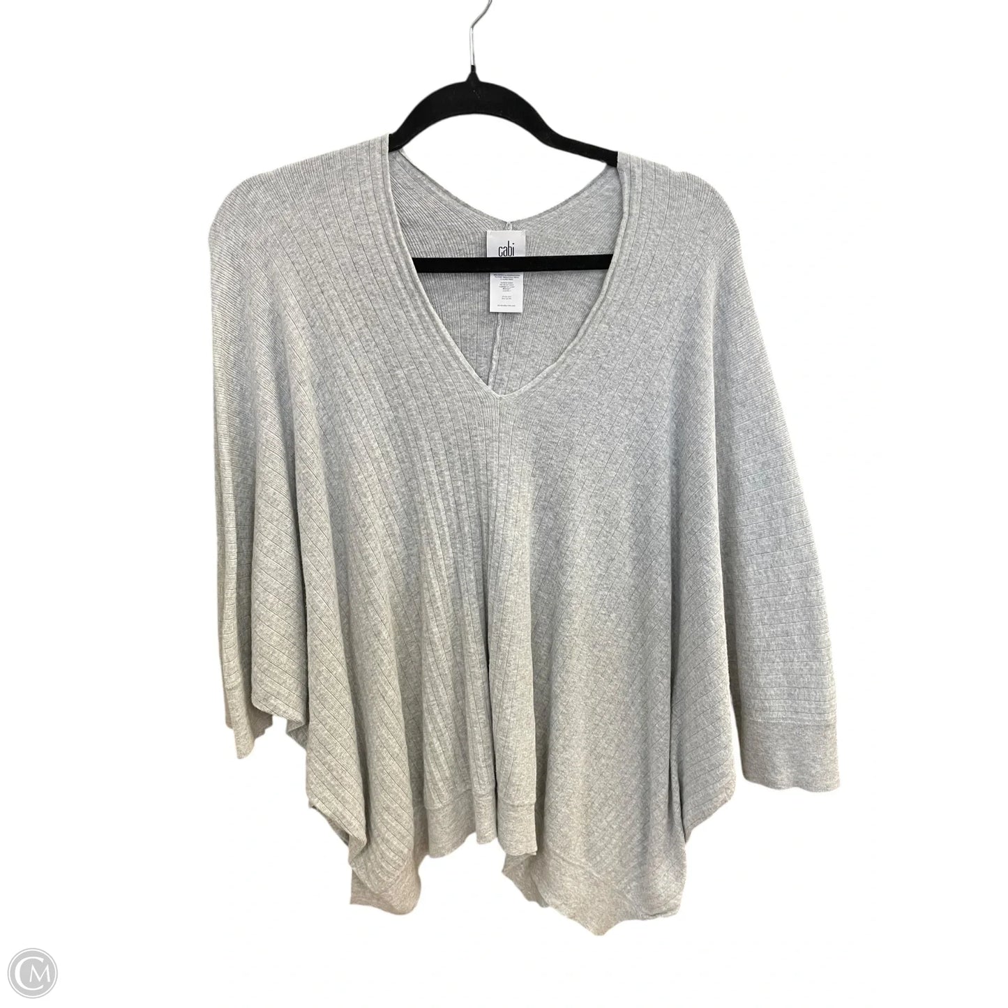 Sweatshirt Collar By Cabi In Grey, Size: L