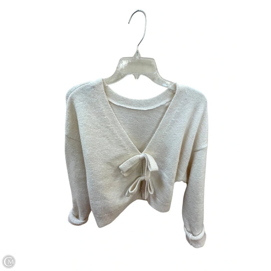 Sweater Cardigan By Mable In Cream, Size: S
