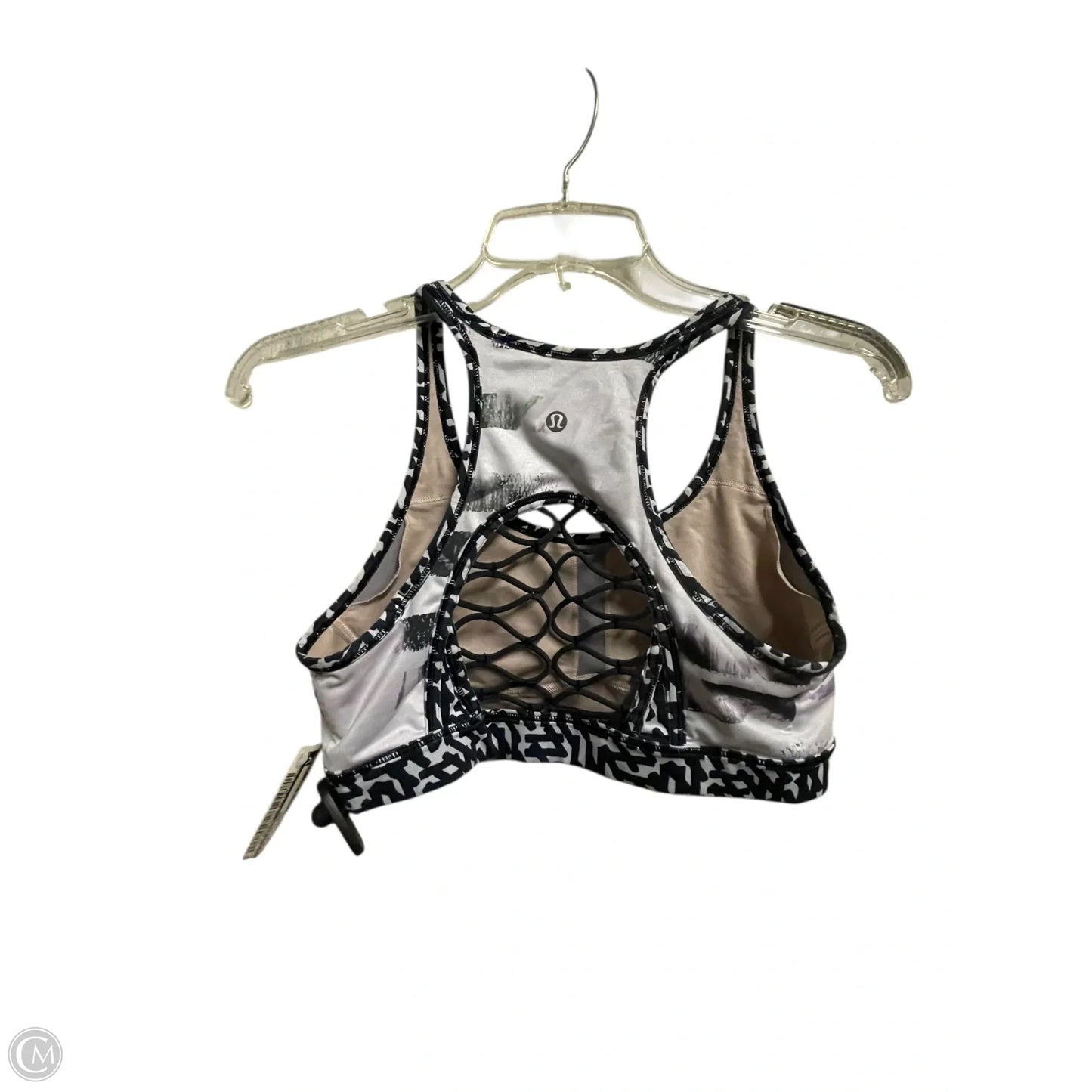 Athletic Bra By Lululemon In Black & White, Size: S