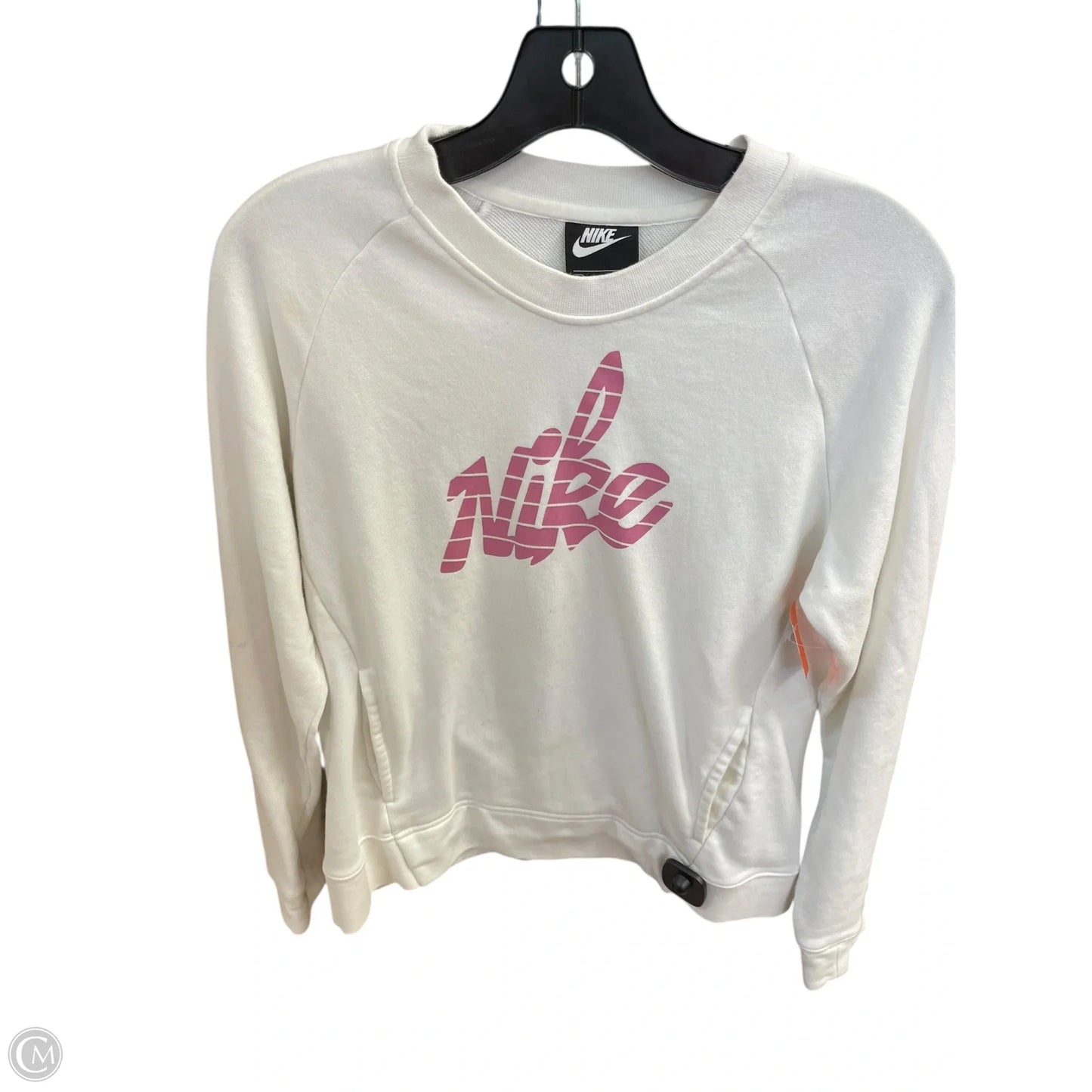 Sweatshirt Crewneck By Nike In White, Size: Xl
