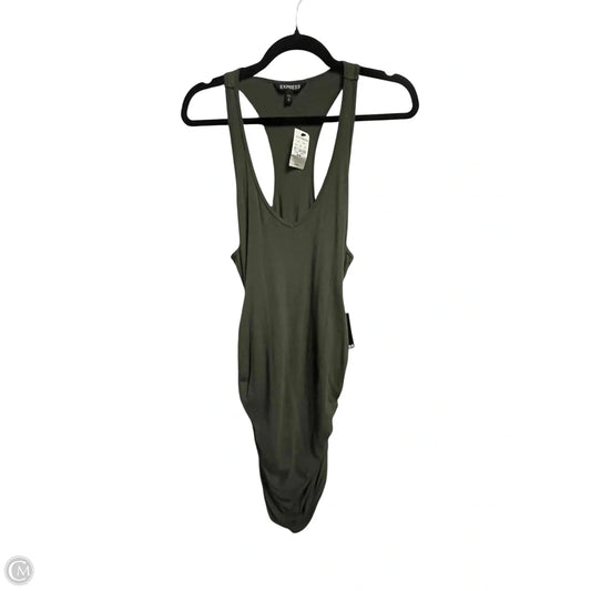 Dress Casual Midi By Express In Green, Size: Mp