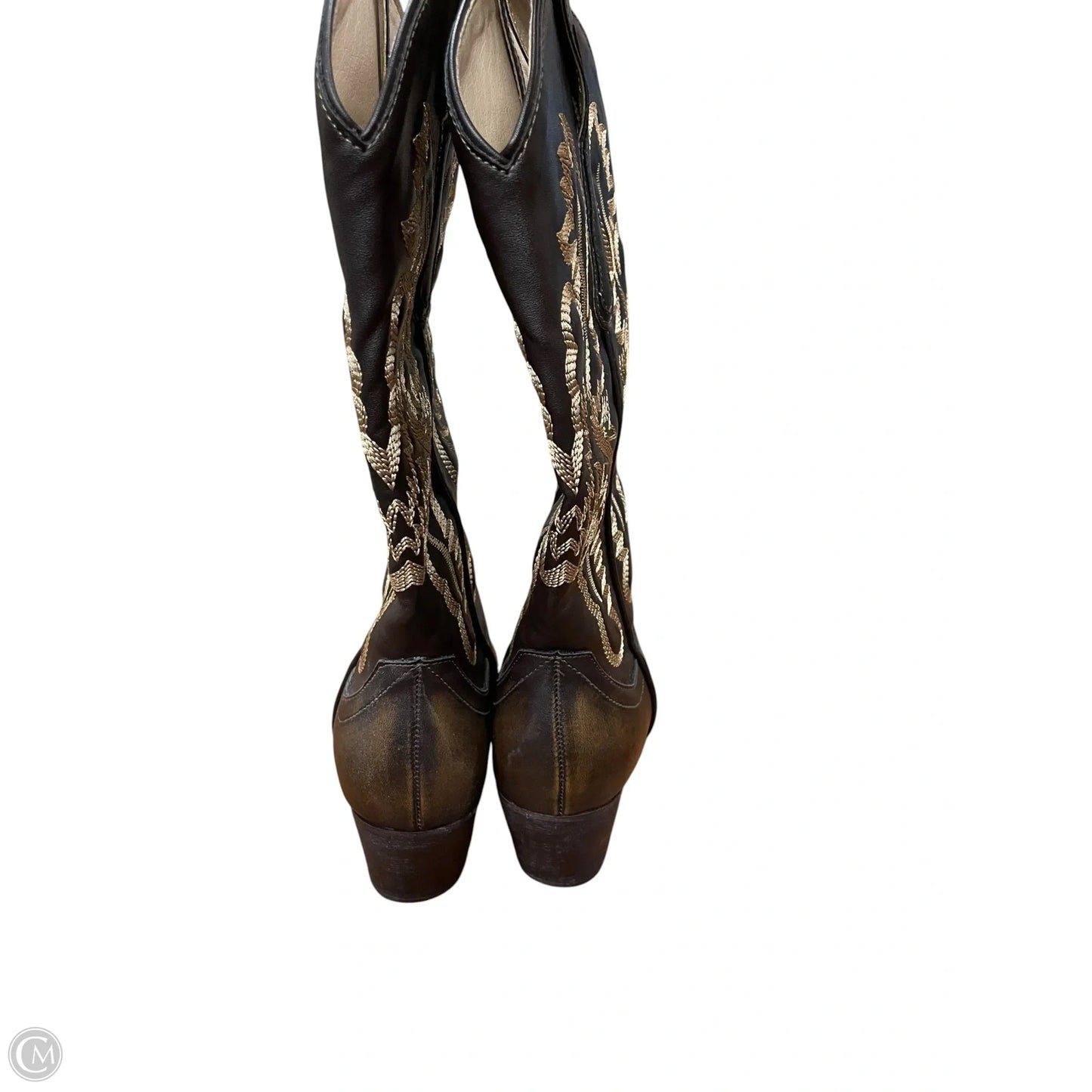 Boots Knee Flats By Oasis Society In Brown, Size: 6