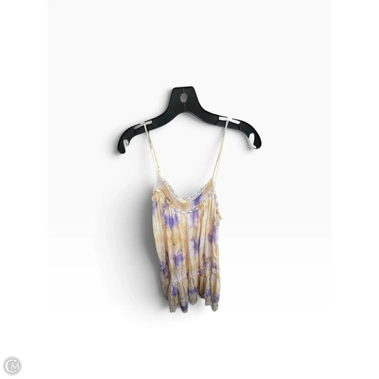Dress Casual Short By Anthropologie In Purple & Yellow, Size: M