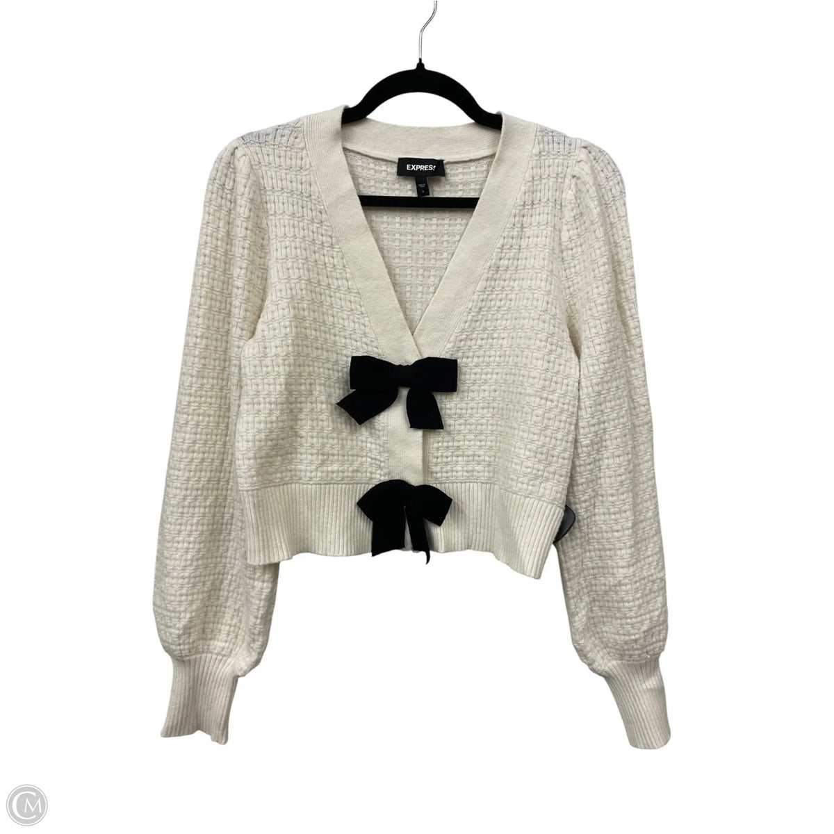 Cardigan By Express In White, Size: S