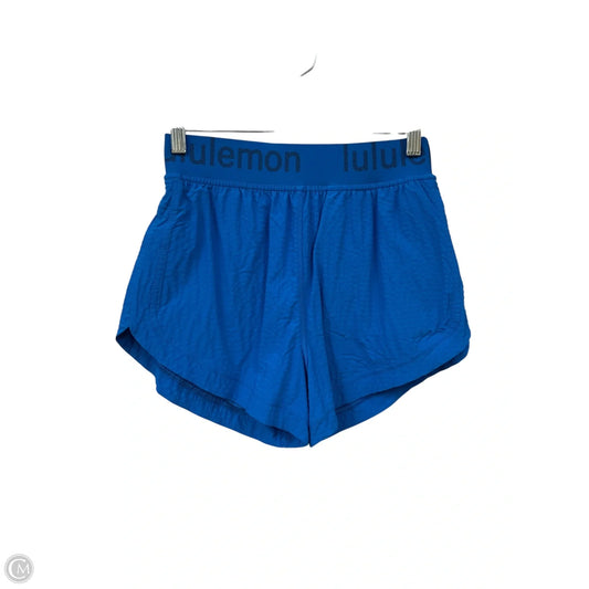 Athletic Shorts By Lululemon In Blue, Size: 6