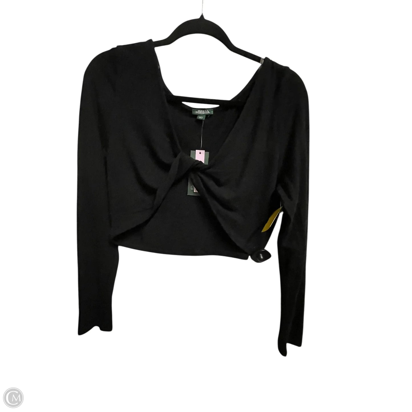 Top Long Sleeve By Wild Fable In Black, Size: L