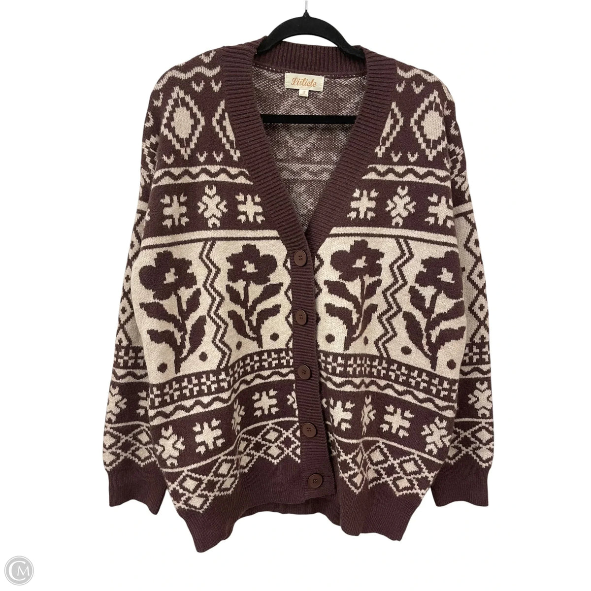 Cardigan By Listicle In Brown, Size: S