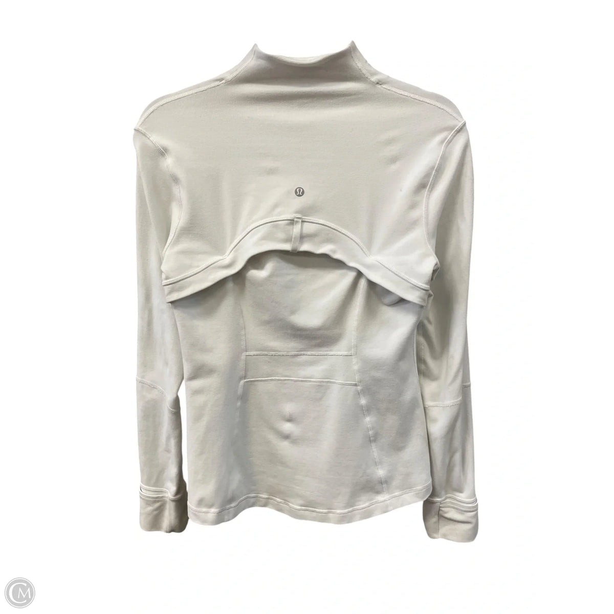 Athletic Jacket By Lululemon In White, Size: 8