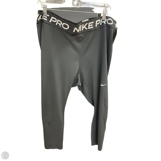 Athletic Leggings By Nike In Black, Size: 2x