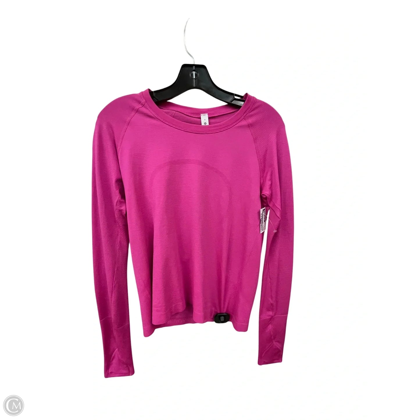 Athletic Top Long Sleeve Crewneck By Lululemon In Pink, Size: 8
