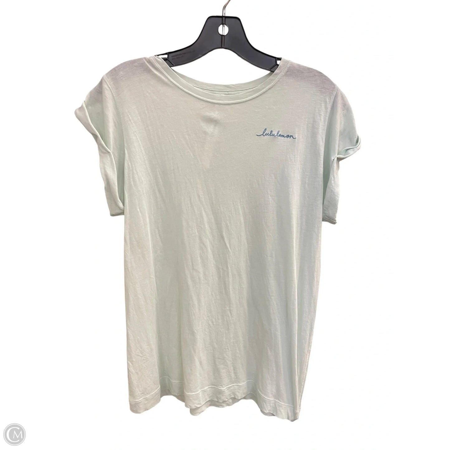 Top Short Sleeve By Lululemon In Green, Size: 4