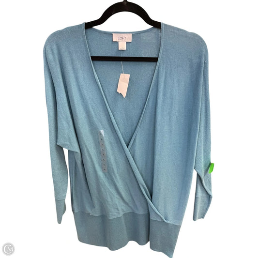 Top Long Sleeve By Loft In Blue, Size: L