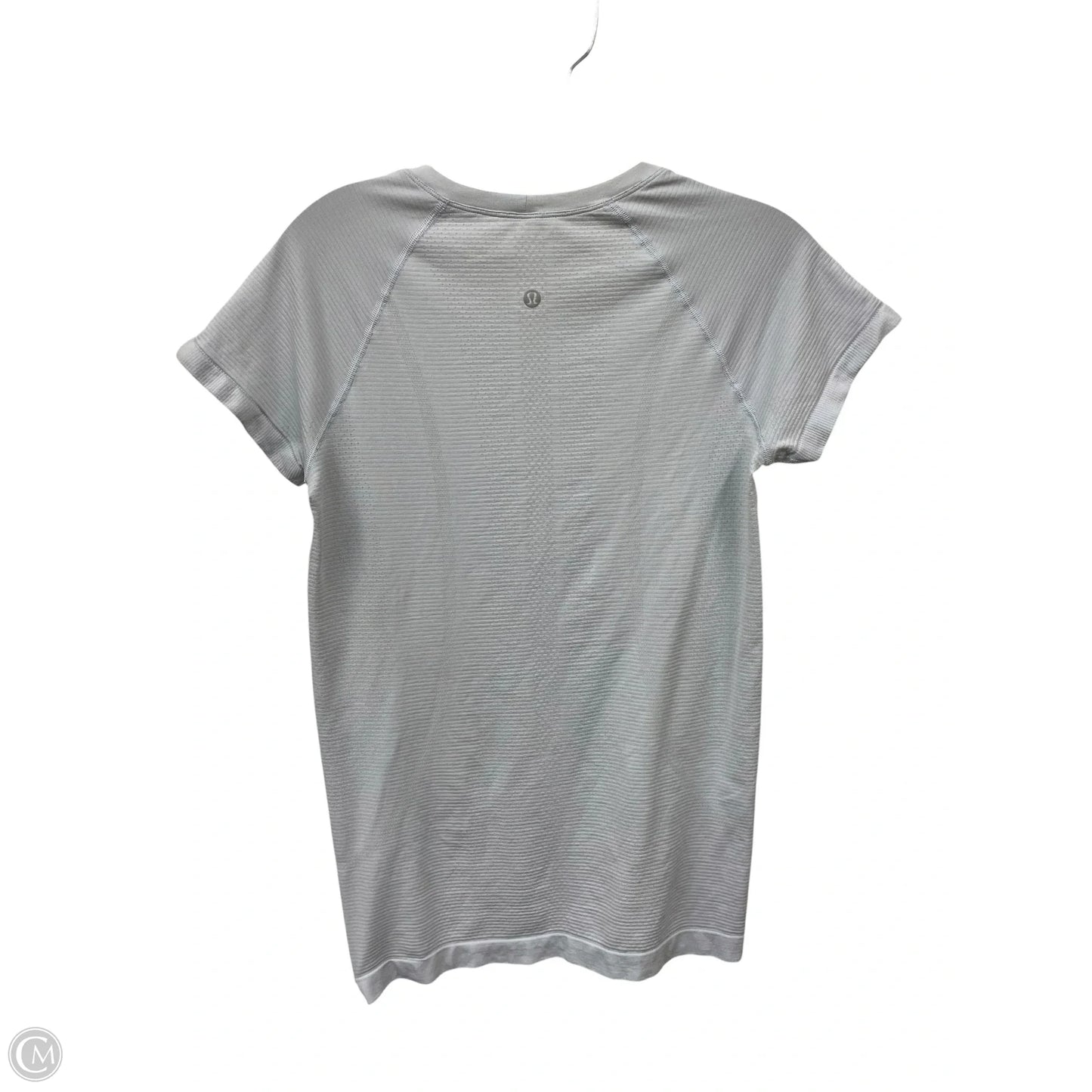 Athletic Top Short Sleeve By Lululemon In Blue, Size: 4