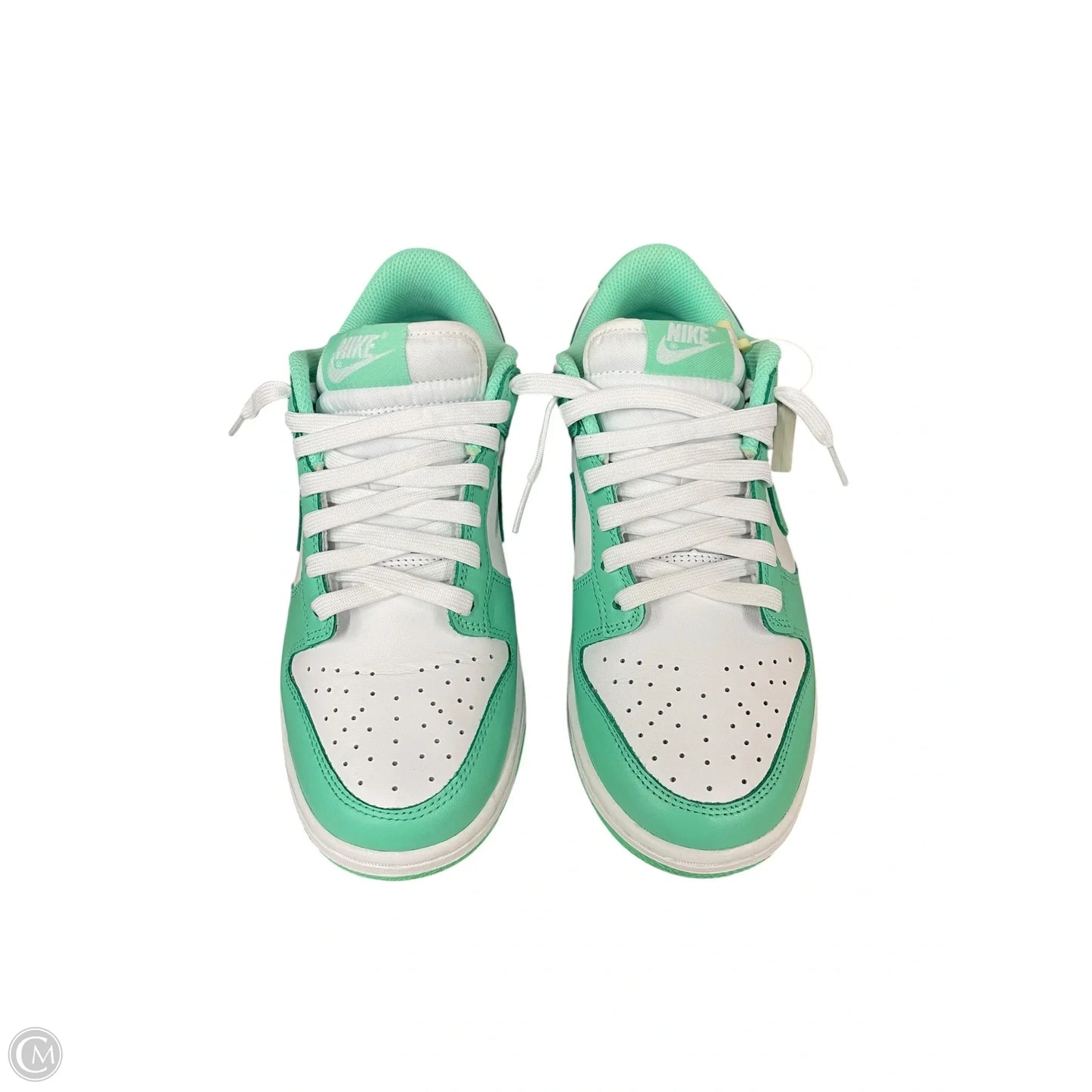 Shoes Sneakers By Nike In Green & White, Size: 7.5