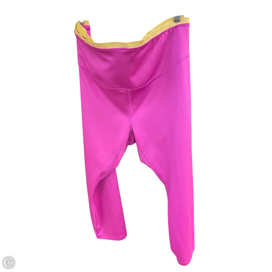 Athletic Leggings By Nike Apparel In Pink, Size: 3x