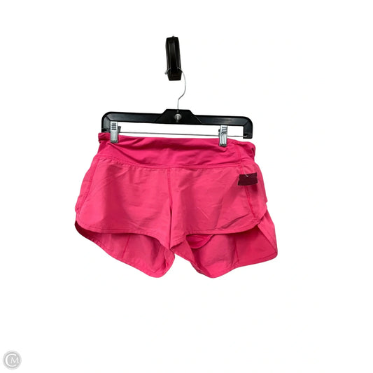Athletic Shorts By Lululemon In Pink, Size: 6