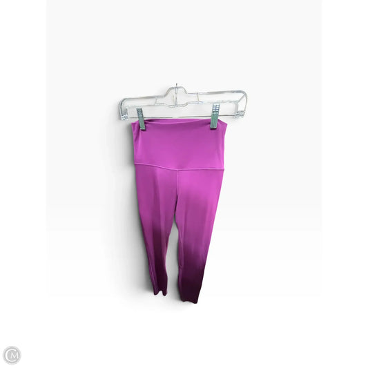 Athletic Leggings By Lululemon In Purple, Size: 6