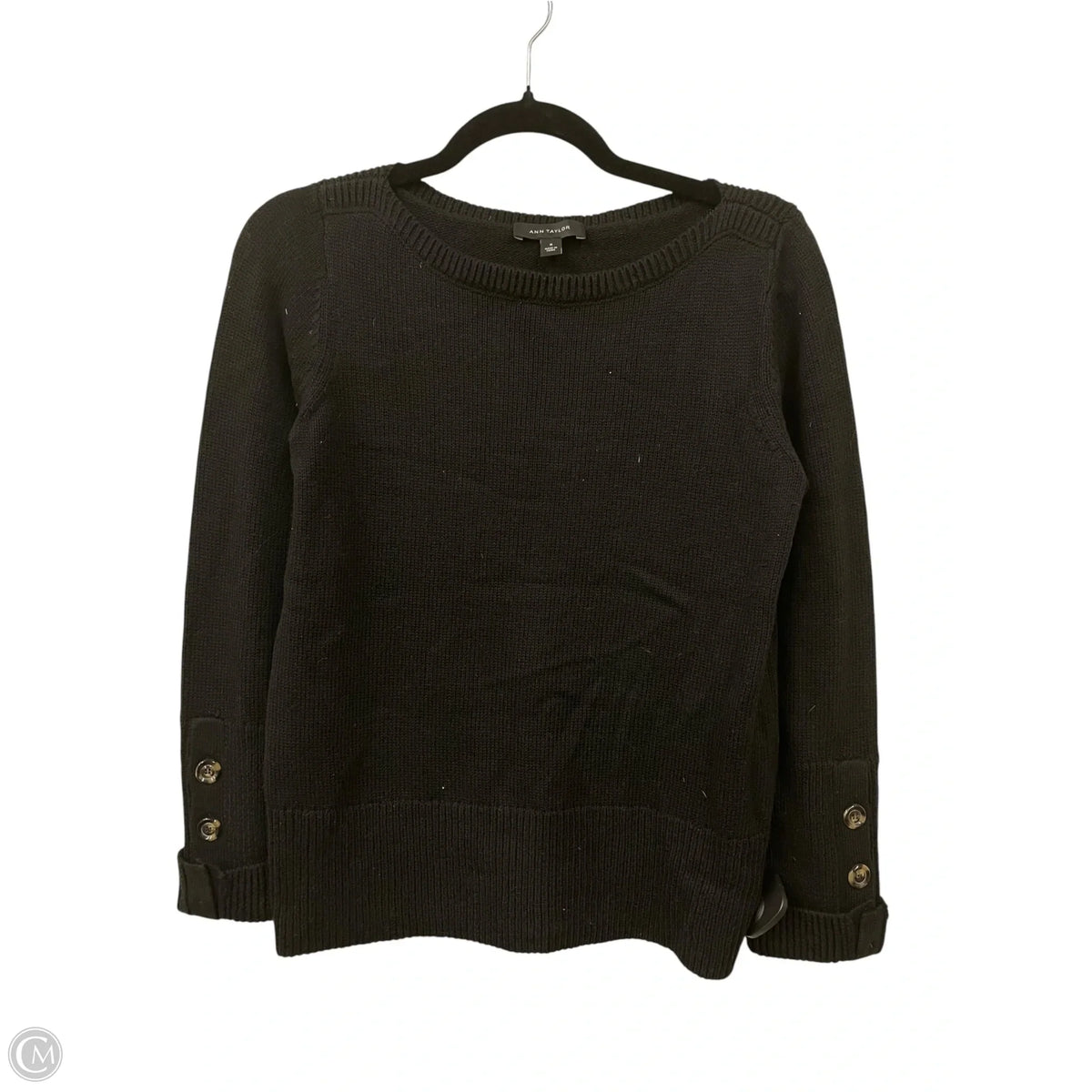 Sweater By Ann Taylor In Black, Size: M