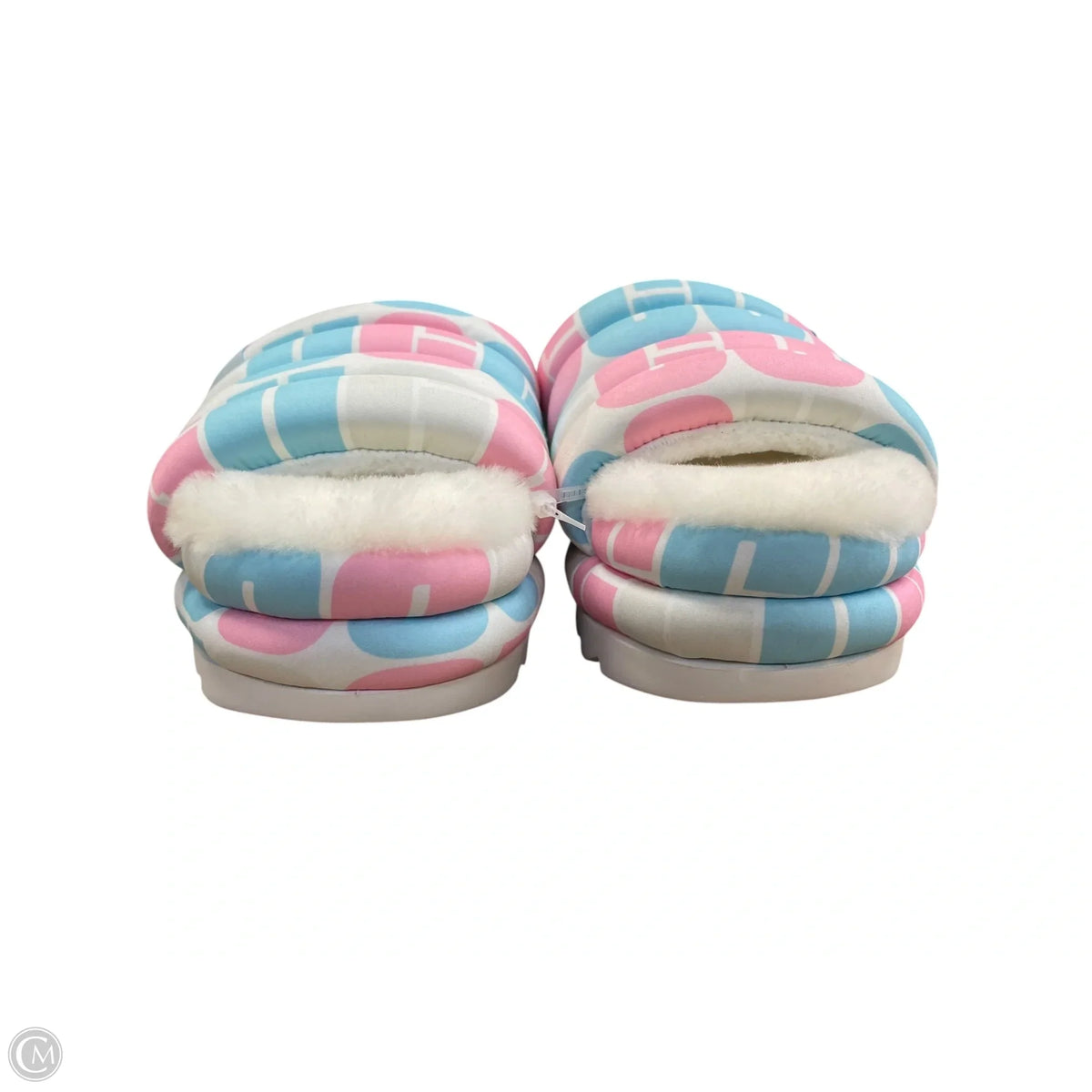 Slippers Designer By Ugg In Pink, Size: 7