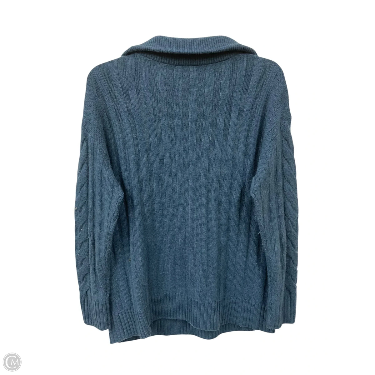 Top Long Sleeve By Talbots In Teal, Size: M