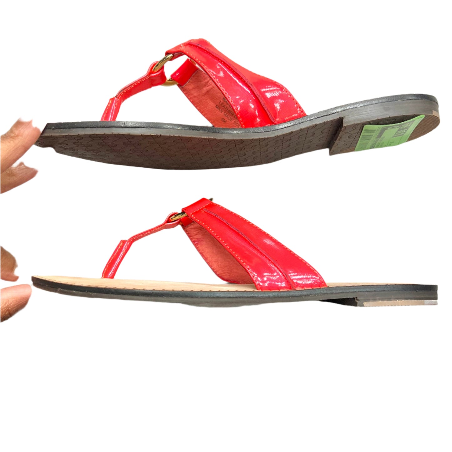 Sandals Designer By Lilly Pulitzer In Orange, Size: 6