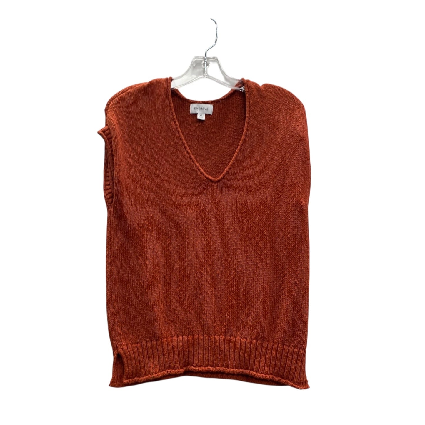 Vest Sweater By Evereve In Orange, Size:Xs