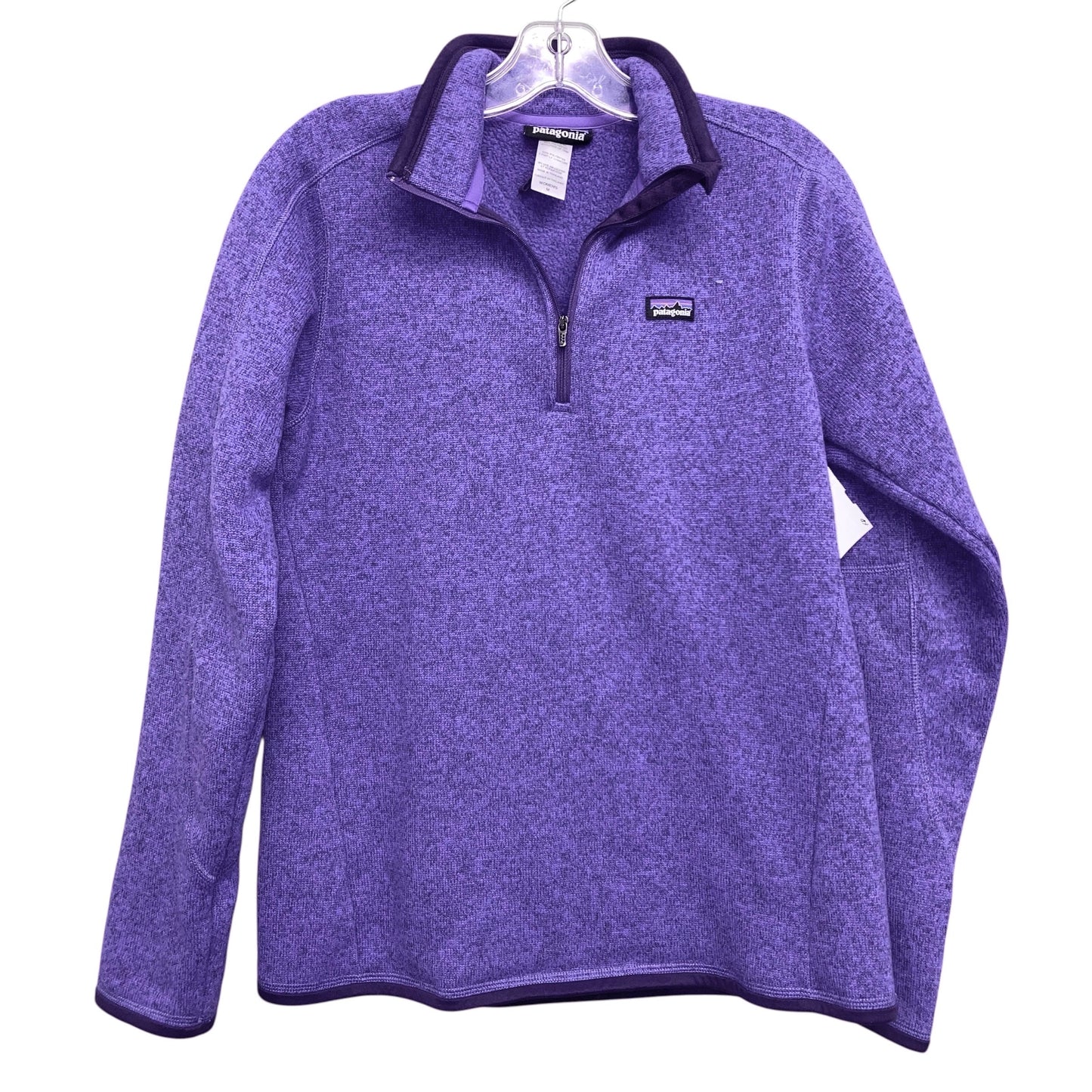 Sweatshirt Collar By Patagonia In Purple, Size:M