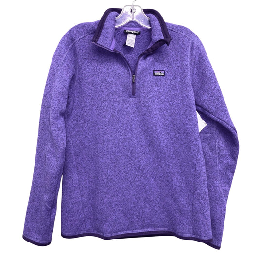 Sweatshirt Collar By Patagonia In Purple, Size:M