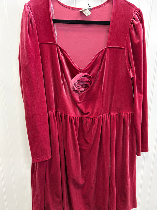 Dress Party Midi By Ava & Viv In Pink, Size:2X