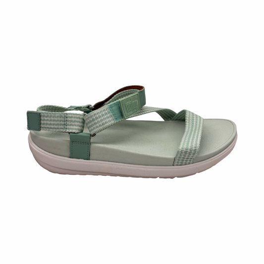 Sandals Flats By Fitflop In Green, Size:9