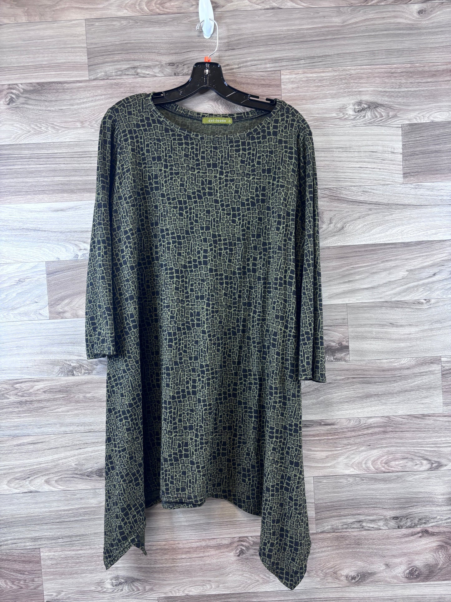 Tunic 3/4 Sleeve By Cut Loose  Size: L