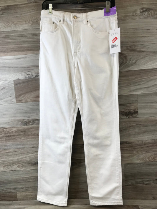 White Jeans Straight H&m, Size 6