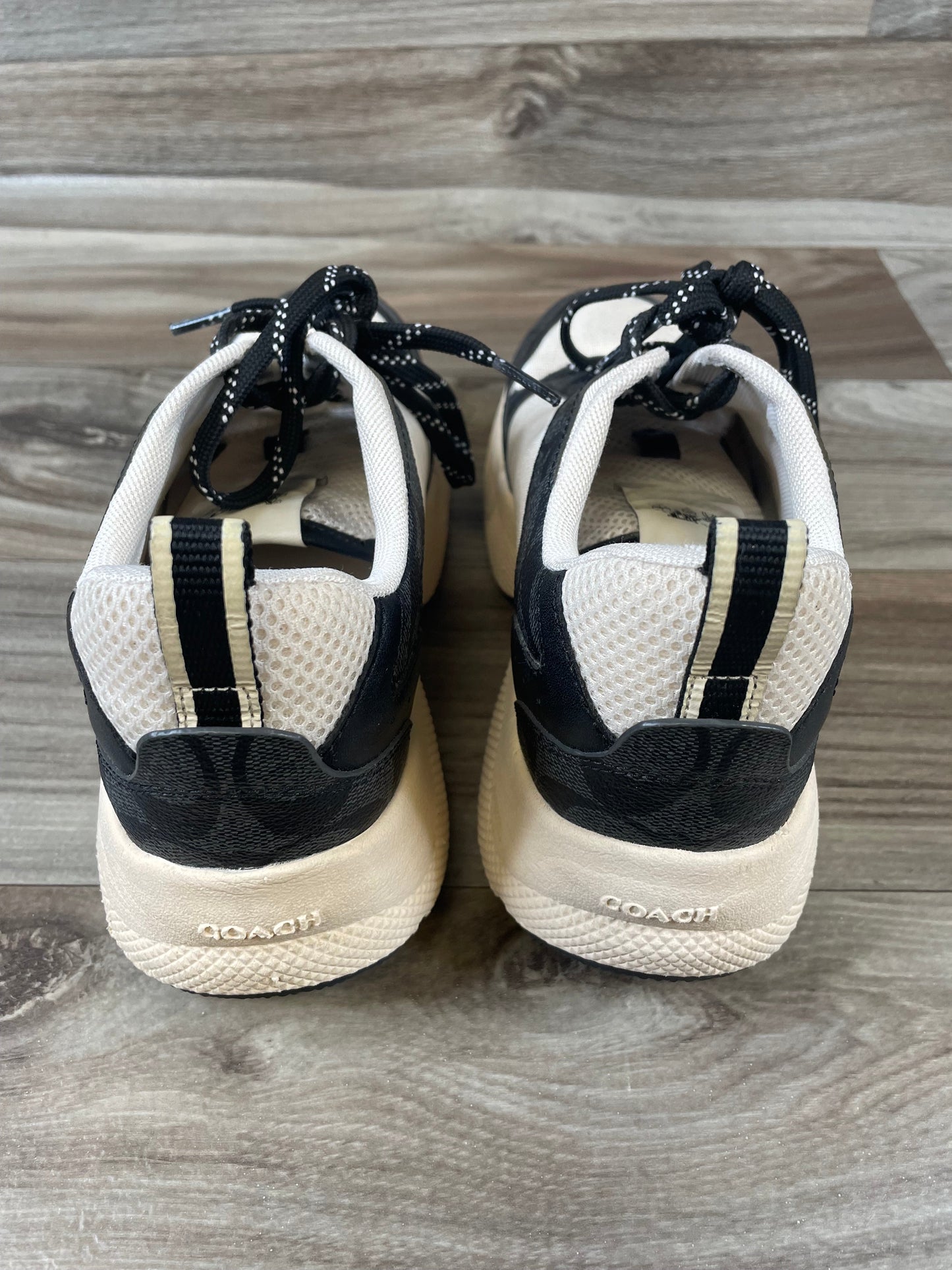 Black & Tan Shoes Designer Coach, Size 7.5