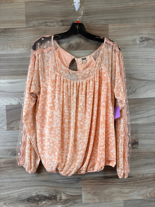 Peach Top Long Sleeve Clothes Mentor, Size L
