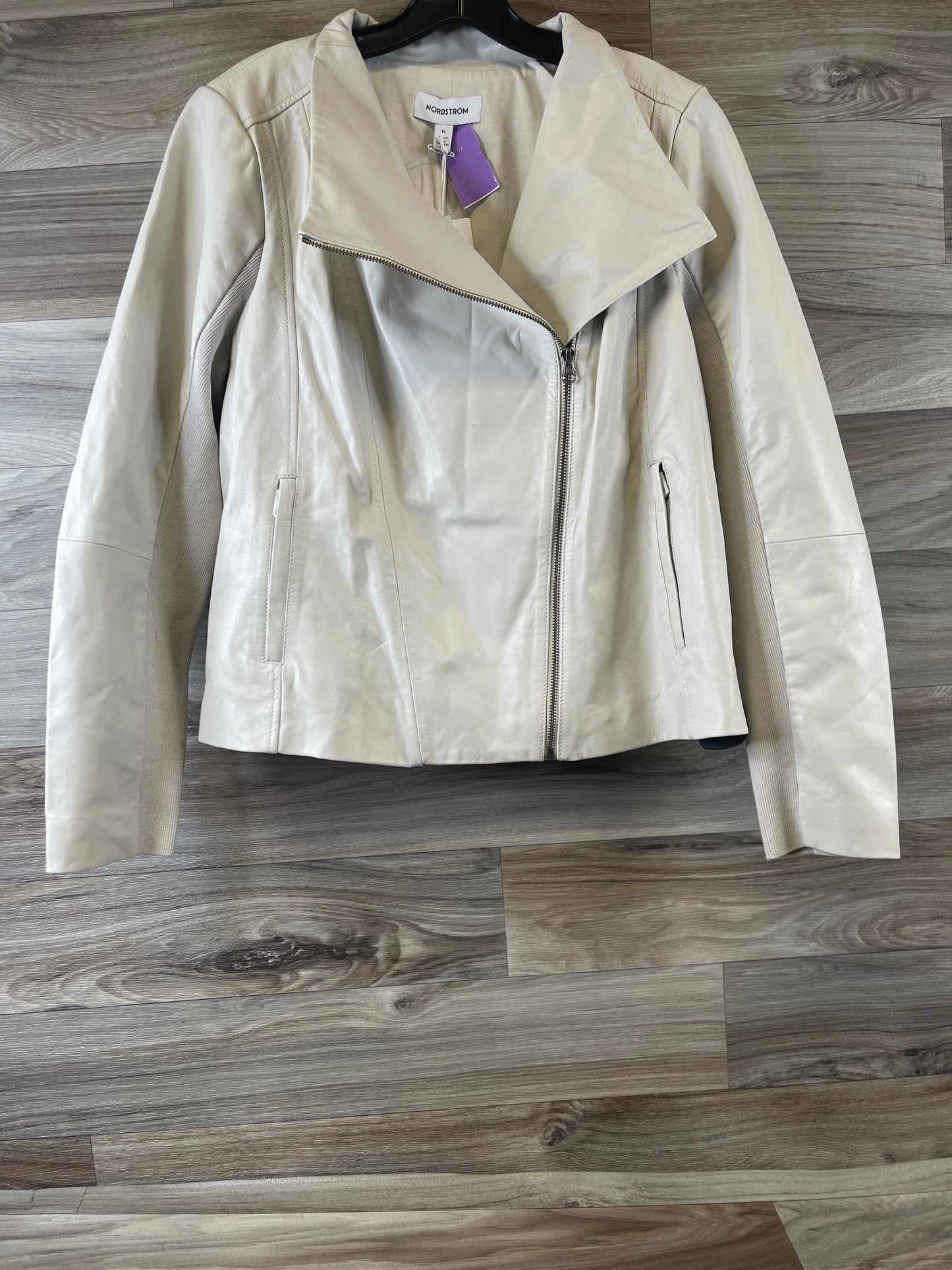 Ivory Jacket Leather Nordstrom, Size Xl