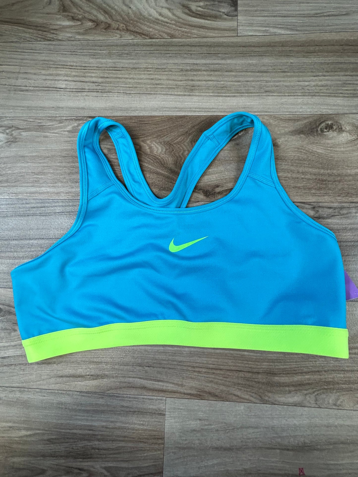 Blue & Green Athletic Bra Nike Apparel, Size Xl