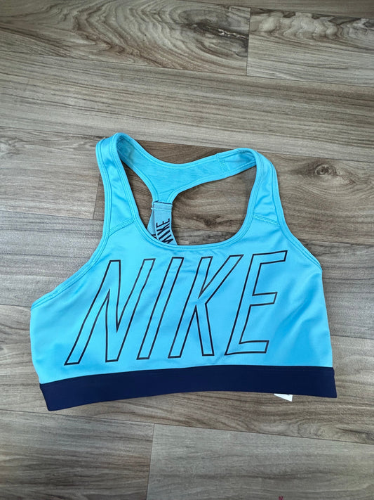 Blue Athletic Bra Nike Apparel, Size L
