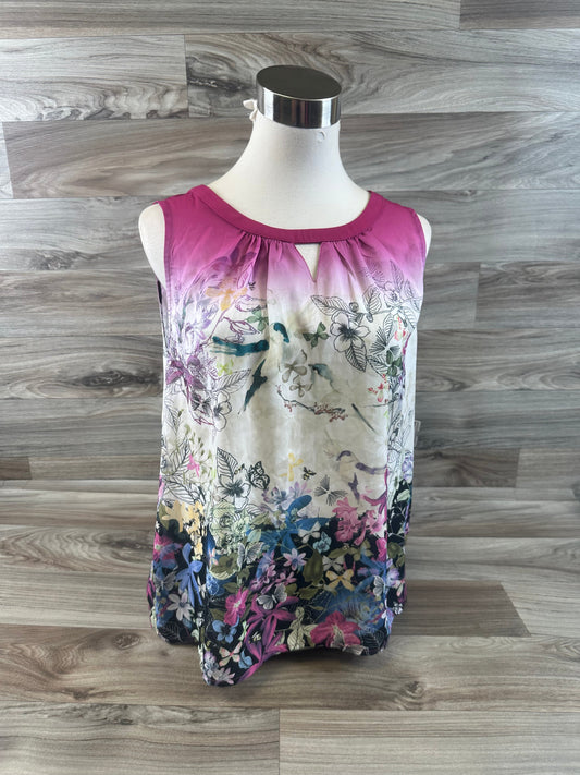 Pink & Purple Top Sleeveless Christopher And Banks, Size Xl