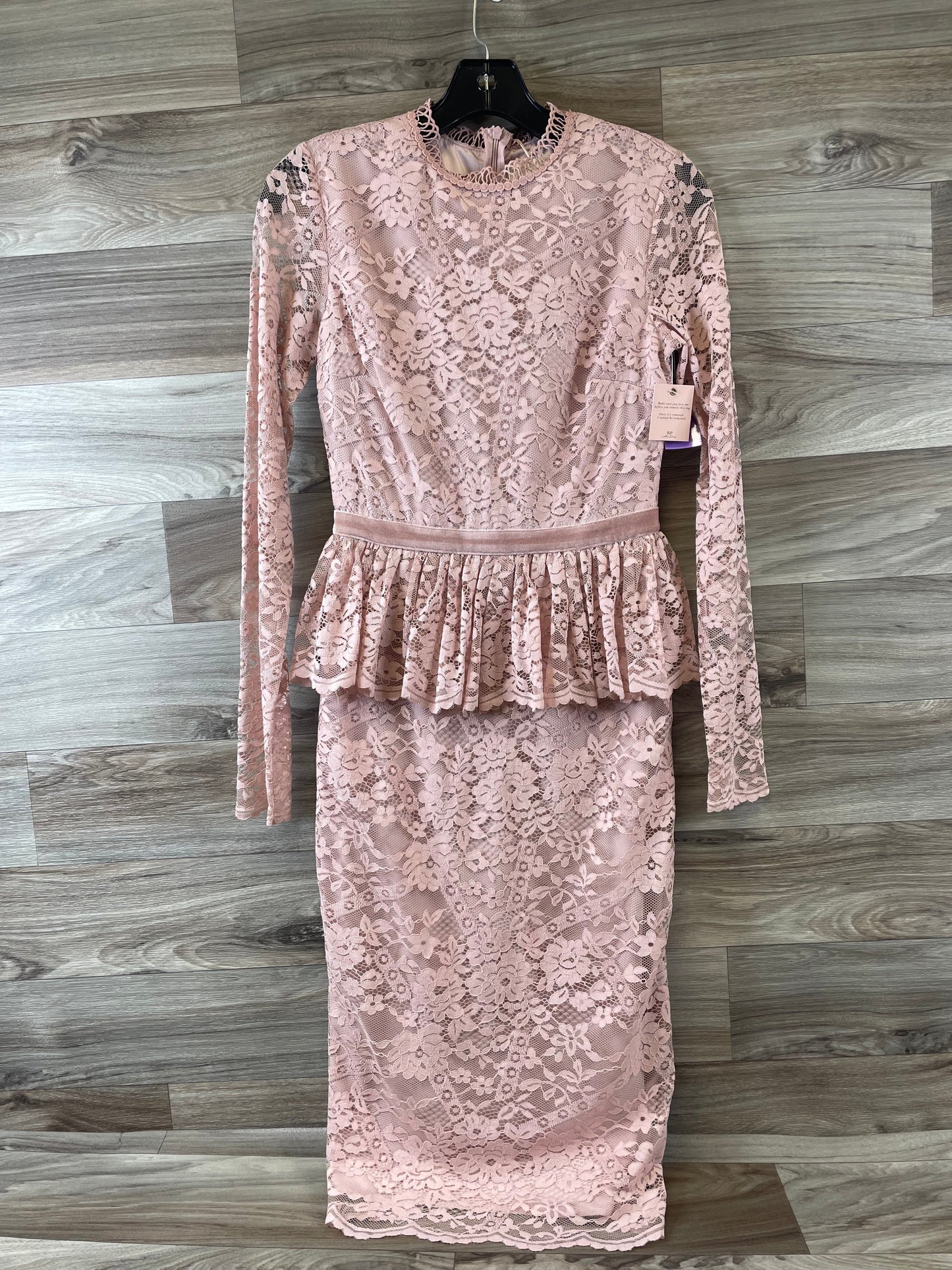 Pink Dress Casual Midi Clothes Mentor, Size Xs