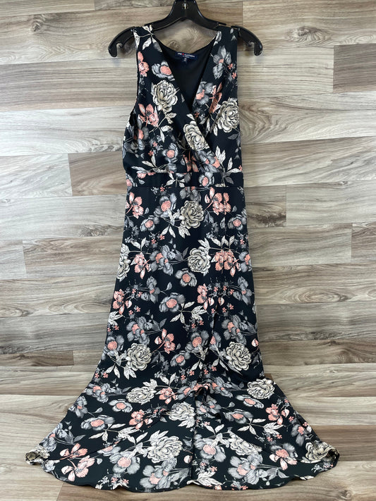 Black & Pink Dress Casual Maxi One Clothing, Size M