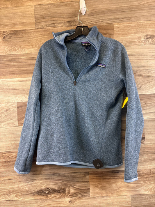 Athletic Top Long Sleeve Crewneck By Patagonia In Blue, Size: M