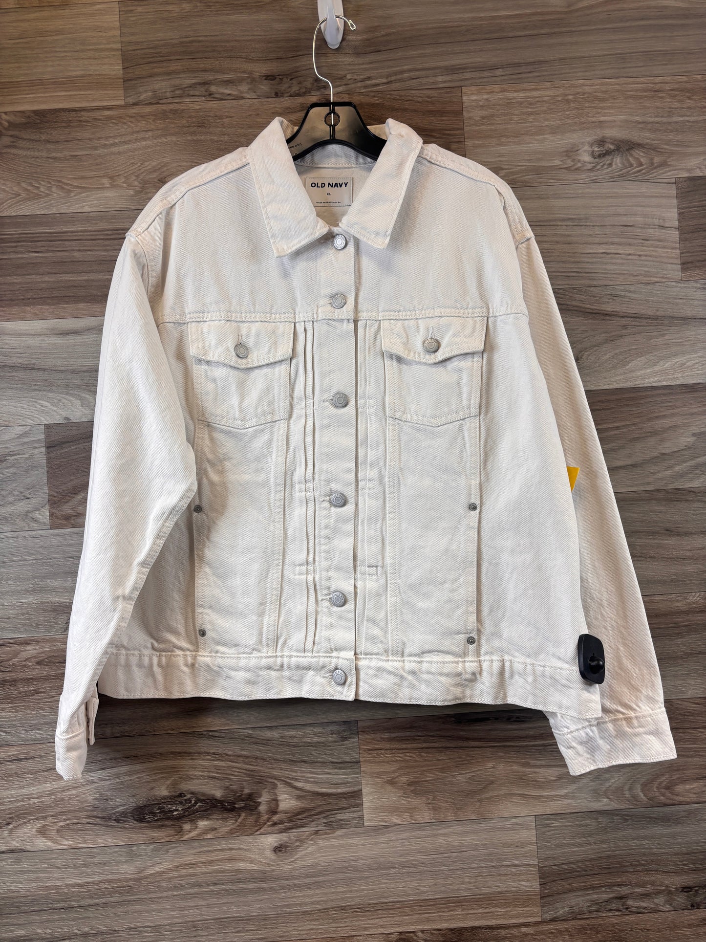 Jacket Denim By Old Navy In White, Size: Xl