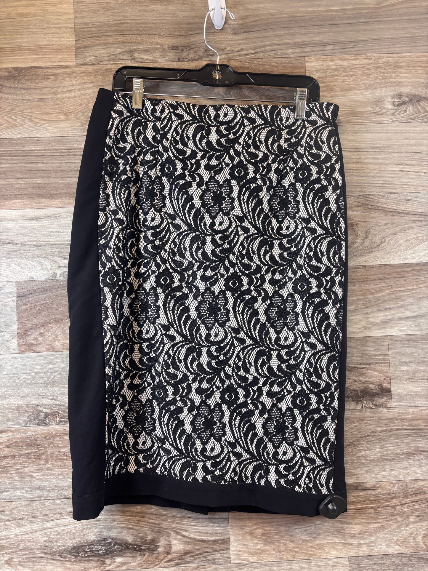 Skirt Midi By Worthington In Black & White, Size: 12