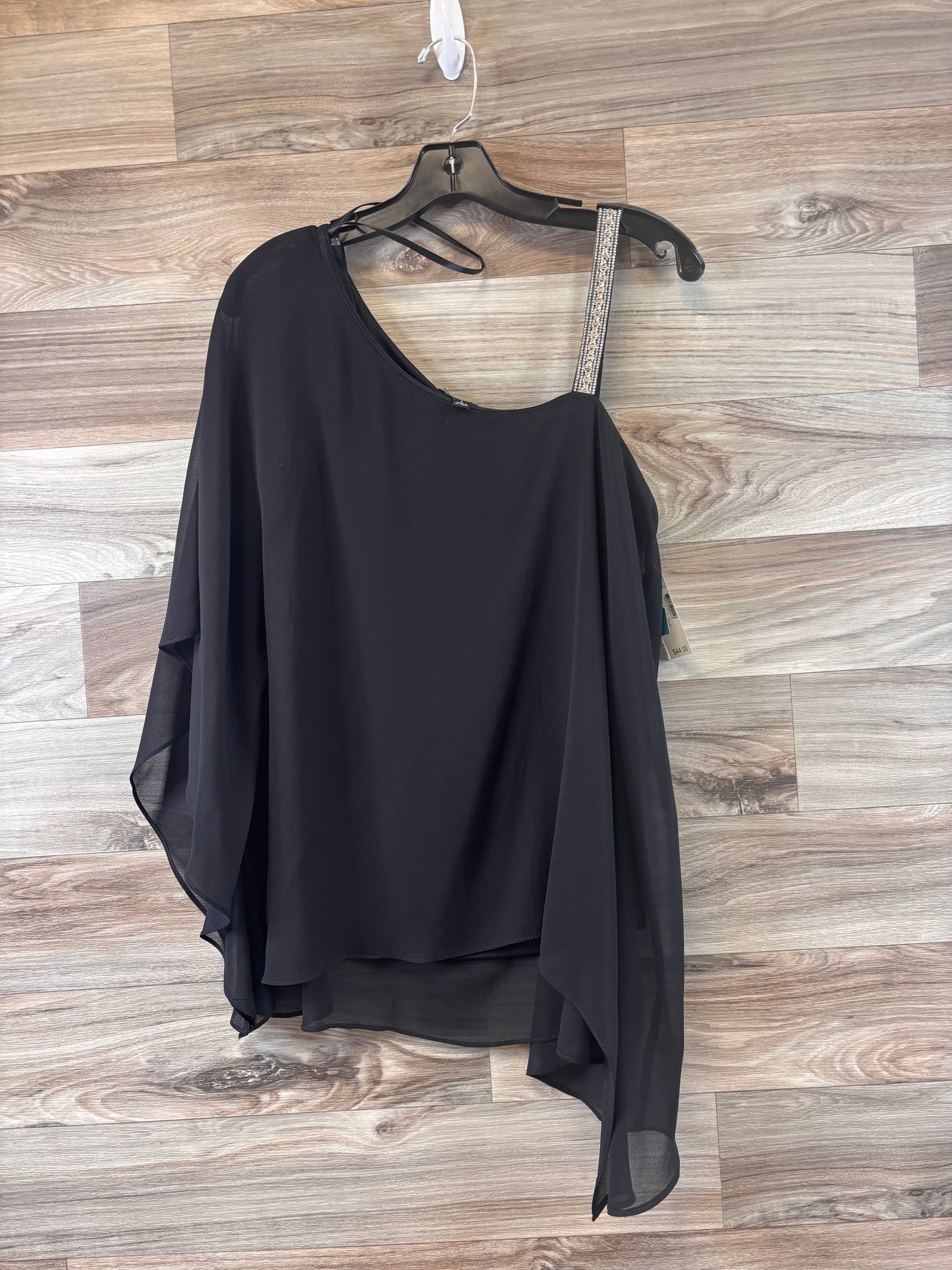 Top Short Sleeve By Roz And Ali In Black, Size: L