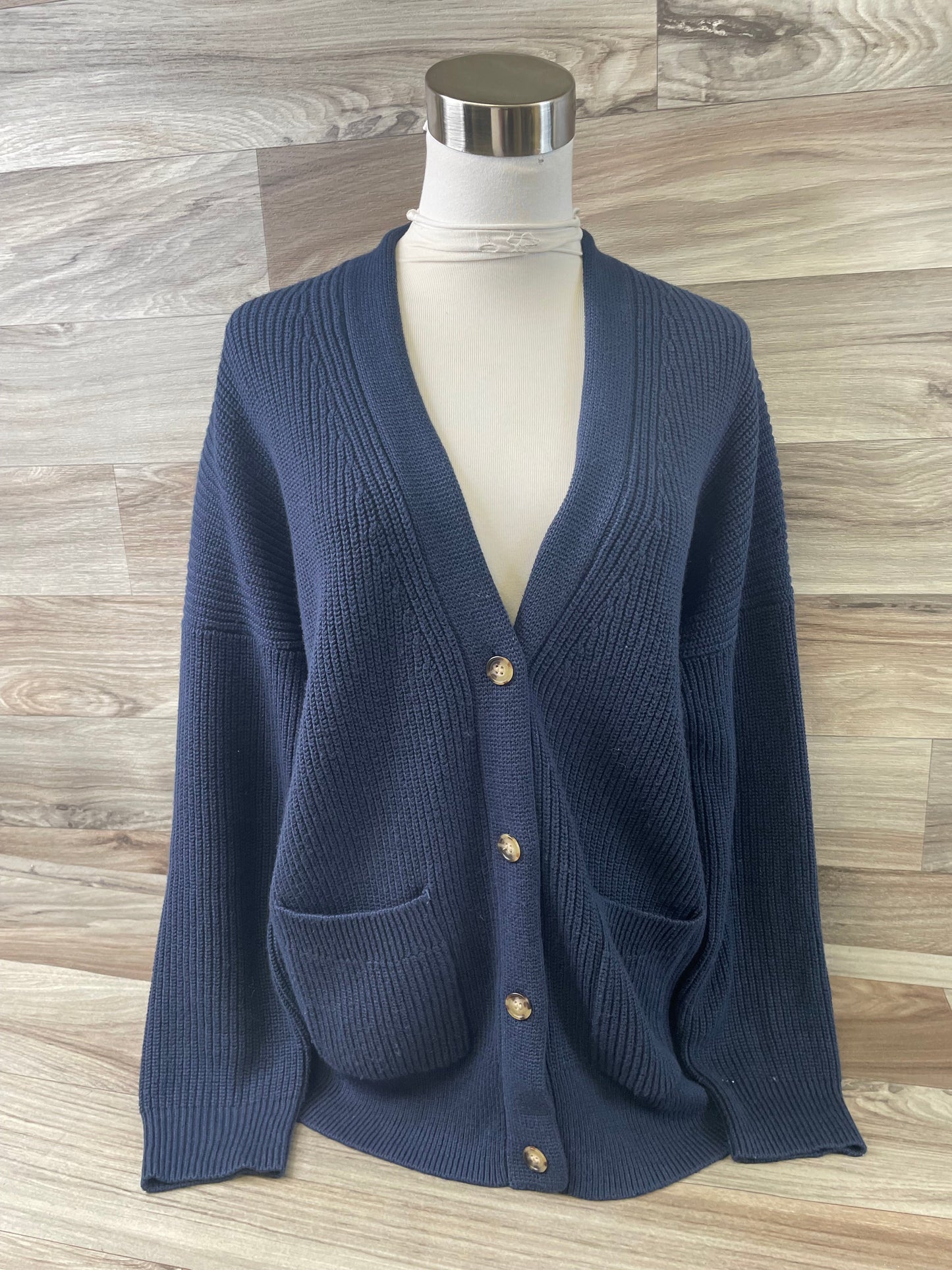 Sweater Cardigan By J. Crew In Navy, Size: S