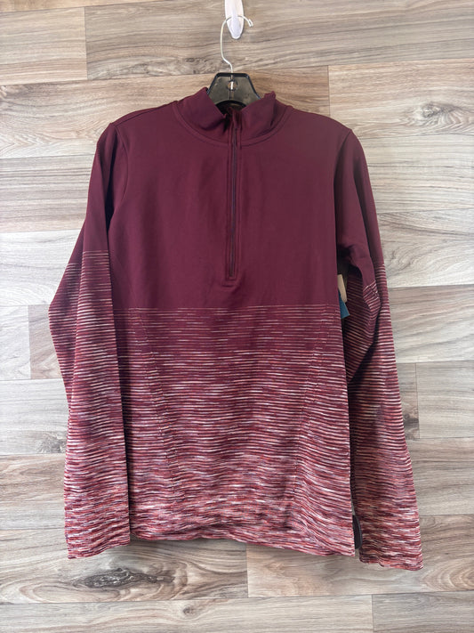 Athletic Top Long Sleeve Crewneck By Xersion In Maroon, Size: Xl